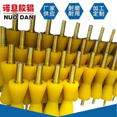 全规格开槽酯胶 耐酸碱不锈钢轴橡胶辊 丁晴胶传动开槽橡胶辊软胶