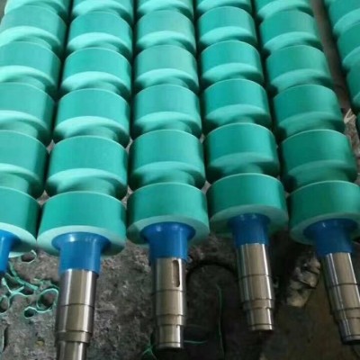 全规格开槽酯胶 耐酸碱不锈钢轴橡胶辊 丁晴胶传动开槽橡胶辊软胶图4