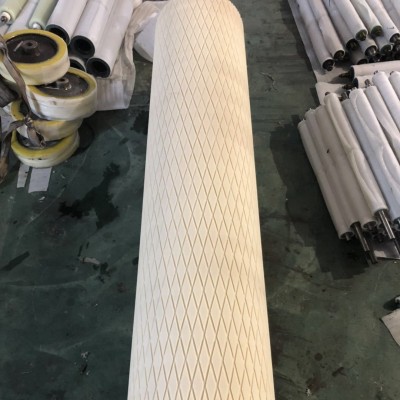 全规格开槽酯胶 耐酸碱不锈钢轴橡胶辊 丁晴胶传动开槽橡胶辊软胶图5