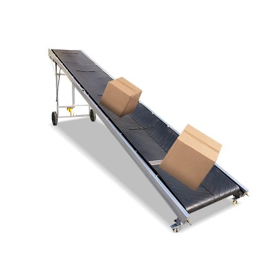 皮带提升机爬坡输送机pvc防滑传送带粮食折叠机流水线送料图5