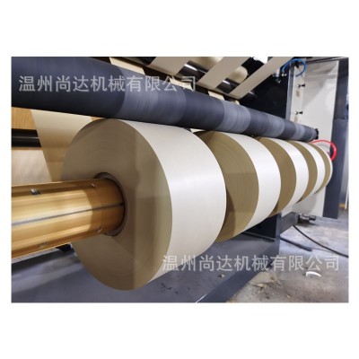 定制金银纸分切机烧纸分卷机元宝纸分切复卷机全自动黄纸分条机图5