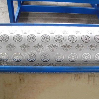 印刷机花辊胶辊加工生产铜钱纹花辊批发生产花纹印刷机花辊图5