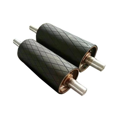 胶辊印刷辊工业覆膜机打印机辊机械输送设备橡胶托辊pu滚筒图3