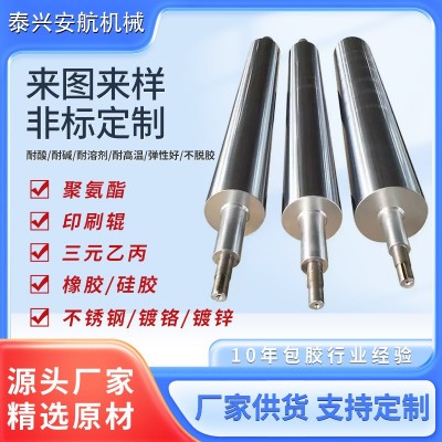 厂家批发不锈钢冷却镜面辊高精度耐高温印刷机铝合金镀铬 镜面辊