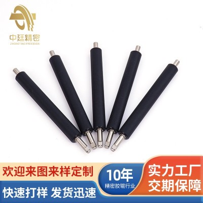 厂家生产工业打印机胶辊 自助设备传动辊 包胶辊 PU包胶轴橡胶棍