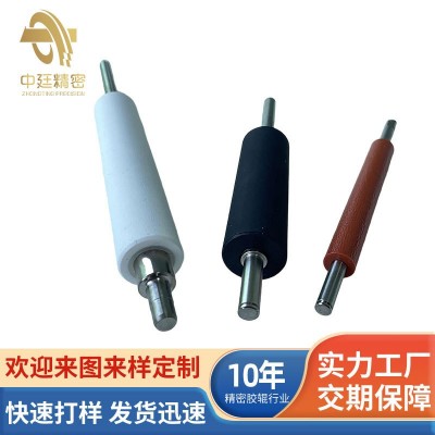 厂家批发硅橡胶打印胶辊 硅胶辊 打印机辊轮 橡胶滚筒 标签机滚轴