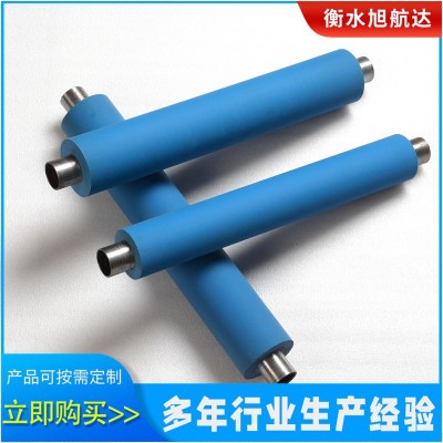 包胶滚筒PU聚氨酯胶辊包胶轮橡胶辊无动力滚筒滚轴高温硅胶辊