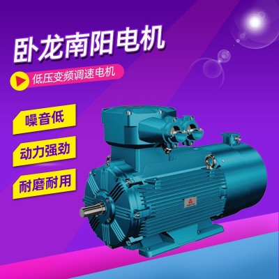 卧龙南阳电机低压变频调速三相异步电动机全铜线圈厂家直供
