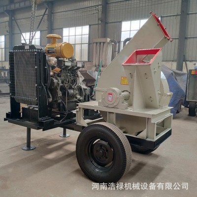 造纸厂用盘式木材削片机 大型移动式木头切片机 多功能竹子打片机