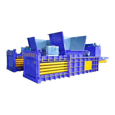 废纸塑料pet瓶打包机布料边角料旧衣服液压打包机薄膜挤压打包机