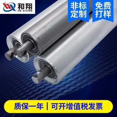 定制无动力滚筒 不锈钢镀锌托辊流水线辊筒 输送线从动滚筒厂家